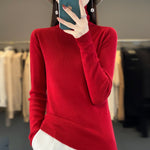 Women’s High-neck Sweater | Elegant Slim-Fit Autumn Winter Knit