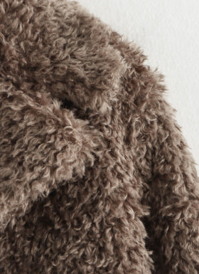 European & American Style Faux Fur Warm Coat for Women