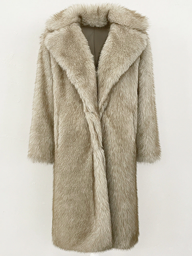 High-Quality Artificial Faux Fur Coat for Women | Elegant Winter Wear
