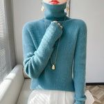 Women’s High-neck Sweater | Elegant Slim-Fit Autumn Winter Knit