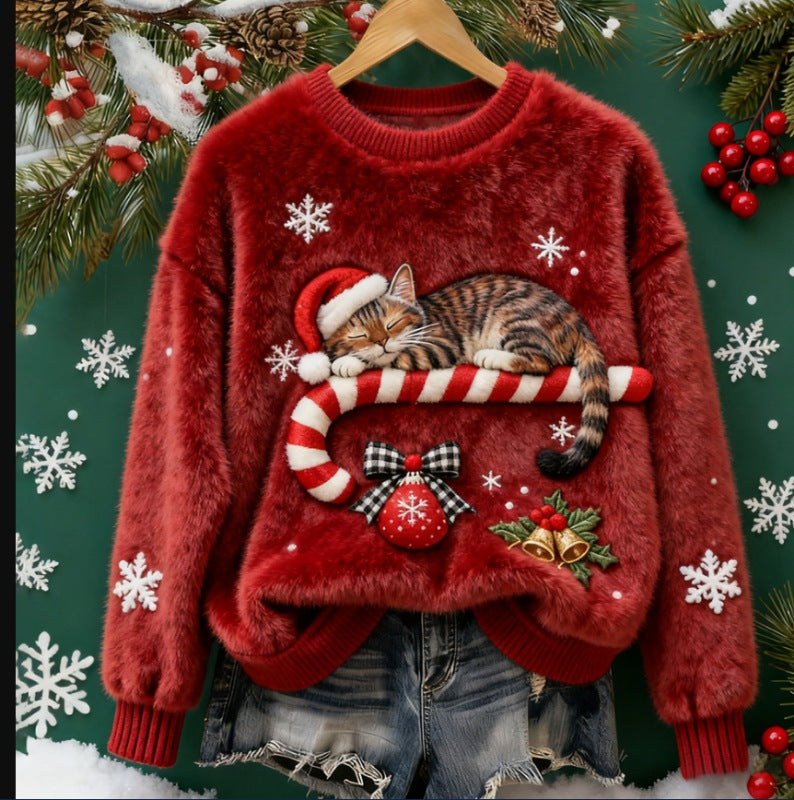 Christmas Retro Green Sweater | Cozy Unisex Casual Winter Wear