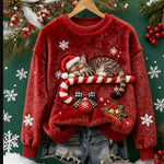 Christmas Retro Green Sweater | Cozy Unisex Casual Winter Wear