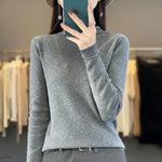 Women’s High-neck Sweater | Elegant Slim-Fit Autumn Winter Knit