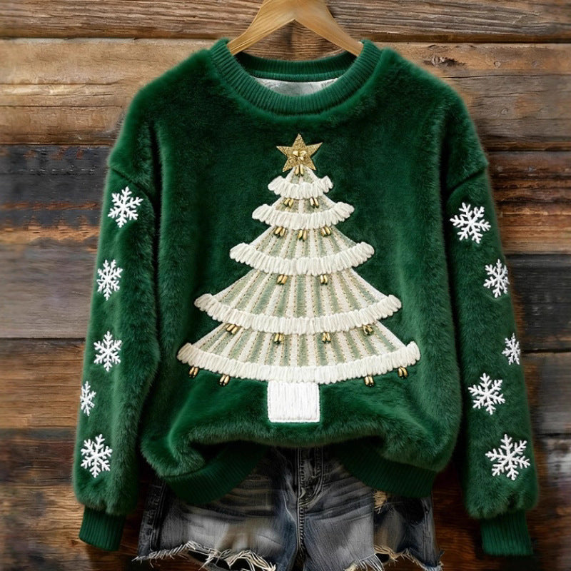 Christmas Retro Green Sweater | Cozy Unisex Casual Winter Wear