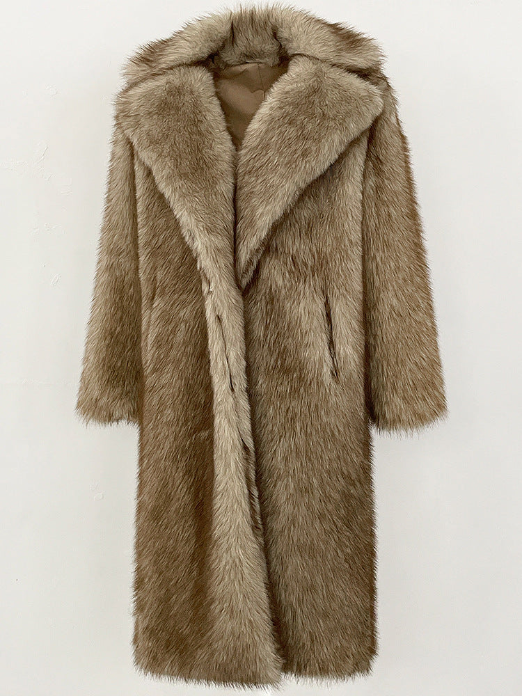 High-Quality Artificial Faux Fur Coat for Women | Elegant Winter Wear