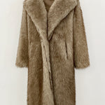 High-Quality Artificial Faux Fur Coat for Women | Elegant Winter Wear
