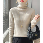 Women’s High-neck Sweater | Elegant Slim-Fit Autumn Winter Knit