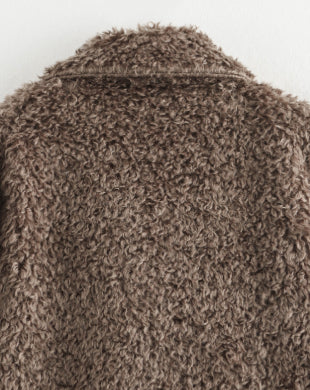 European & American Style Faux Fur Warm Coat for Women