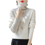Women’s High-neck Sweater | Elegant Slim-Fit Autumn Winter Knit