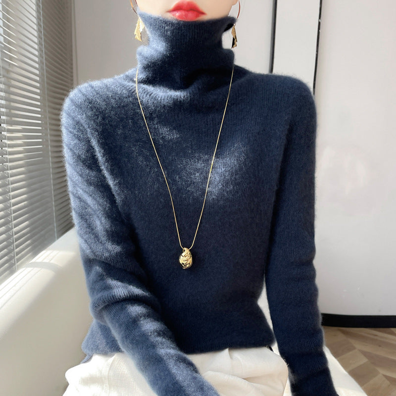 Women’s High-neck Sweater | Elegant Slim-Fit Autumn Winter Knit