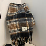 Fashionable Plaid Winter Scarf for Women | Soft & Warm