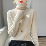 Women’s High-neck Sweater | Elegant Slim-Fit Autumn Winter Knit