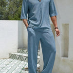 Casual Plus Size Men’s Summer Set