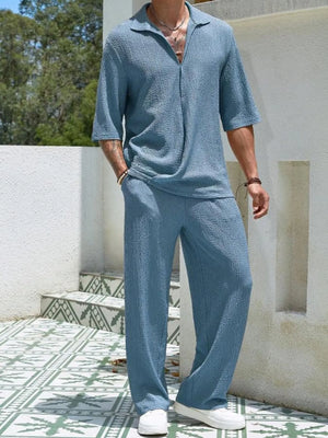 Casual Plus Size Men’s Summer Set