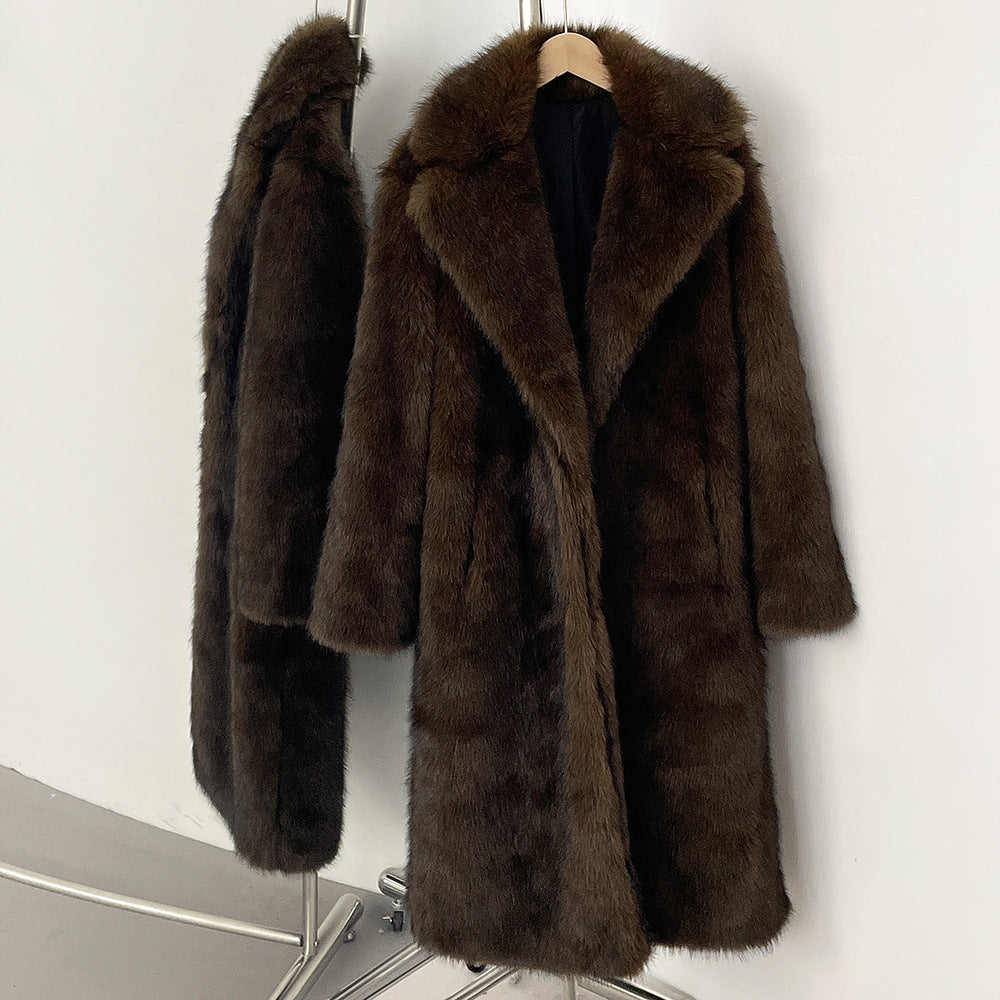 High-Quality Artificial Faux Fur Coat for Women | Elegant Winter Wear