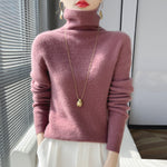 Women’s High-neck Sweater | Elegant Slim-Fit Autumn Winter Knit