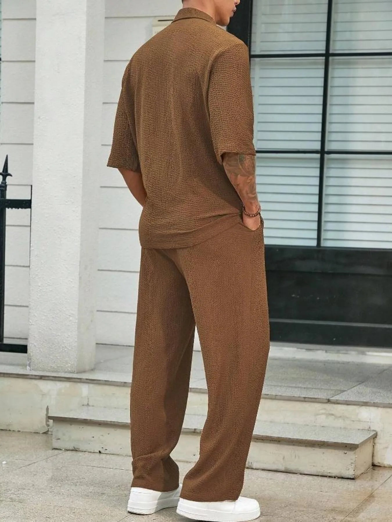 Comfortable Men’s Half Sleeve Top & Pants Outfit