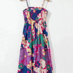 Comfortable Smocked Bodice Maxi Dress