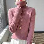 Women’s High-neck Sweater | Elegant Slim-Fit Autumn Winter Knit