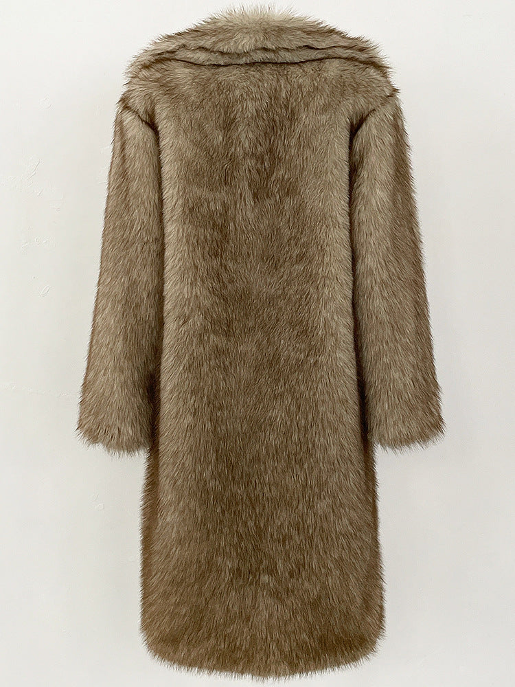 High-Quality Artificial Faux Fur Coat for Women | Elegant Winter Wear
