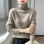 Women’s High-neck Sweater | Elegant Slim-Fit Autumn Winter Knit