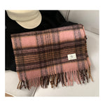Fashionable Plaid Winter Scarf for Women | Soft & Warm