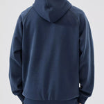 Plus size men’s casual cotton blend hoodie