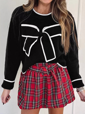 Festive Cropped Sweater for Holiday Gatherings