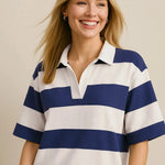 Imported Opaque Cotton Color Block Top