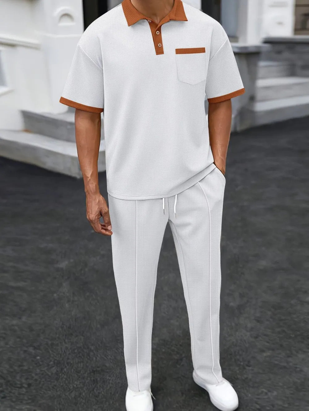 Stylish Plus Size Men’s Lounge Set