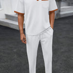 Stylish Plus Size Men’s Lounge Set