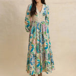 Women’s fashion slit midi dress with buttons