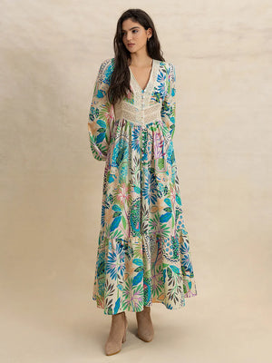 Women’s fashion slit midi dress with buttons