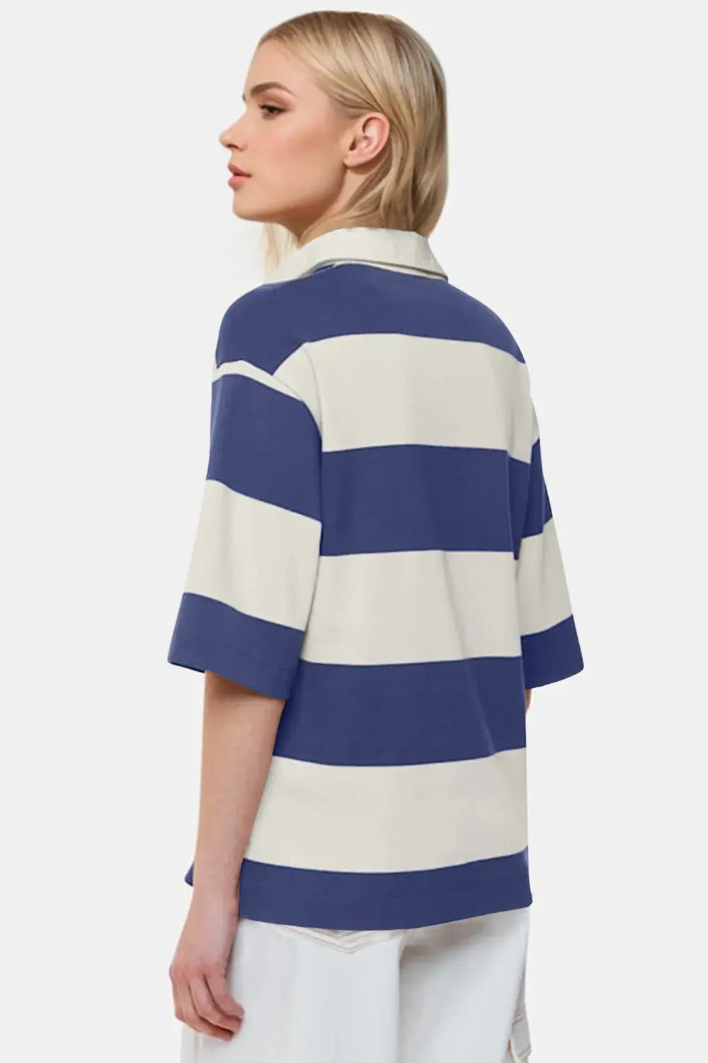 Stylish Half Sleeve Pima Cotton Top for Casual Wear