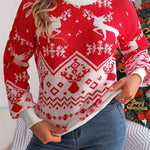 Women’s casual acrylic holiday knit sweater